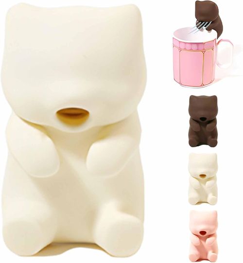 Innovative Mini-Robot - For Cooling Hot Drinks and Food (Two Blowing Modes), 3.14 inch Mini Cooler, Cat-Shaped Kitchen Gadget, Works with All Kinds of Dishware, Waterproof & Rechargeable