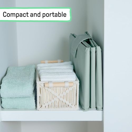Ingenuity Tuckaway Toddler Folding Tub, Converts Shower to Tub, Folds to Store, Easy to Clean, No Assembly Required, Portable Baby Bathtub for Travel, 12M-5Y