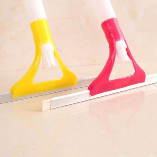 Window Cleaning Squeegee Tool, Multipurpose Spray Window Glass Wiper Brush Scraper Squeegee Home Cleaning Tool Random Color