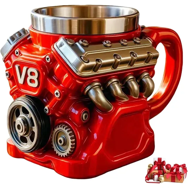 V8 V6 Engine Model Coffee Mug