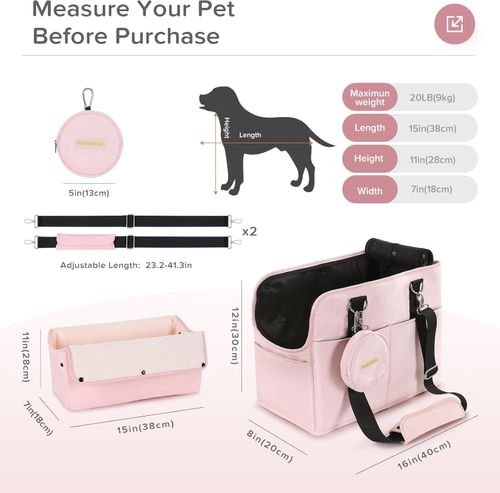 Pet Bag Korean Summer Portable Dog Bag Pink