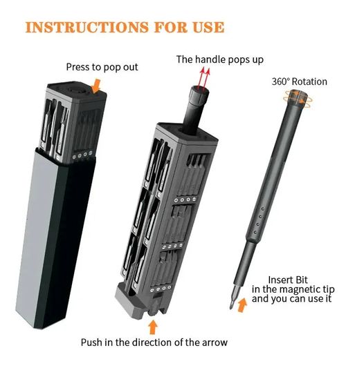 Screwdriver Set Precision Magnetic Screw Driver Bits 43 in 1 Mini Repair Tool for Home Appliances Phone Watches 240219