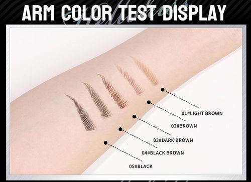 Microblading Eyebrow Pen Waterproof, Eyebrow Pencil, Brow Pencil 2-in-1 Dual-EndedMicroblading Eyebrow Pen with MicroFork-Tip and Precise Brush for Natural Makeup All Day