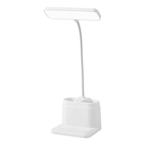 Desk Lamp with Pen Holder, Dimmable Color Adjustable LED Desk Lamp for Dormitory, Bedside and Home Office, Eye Protection Reading Light (Plug in Version)