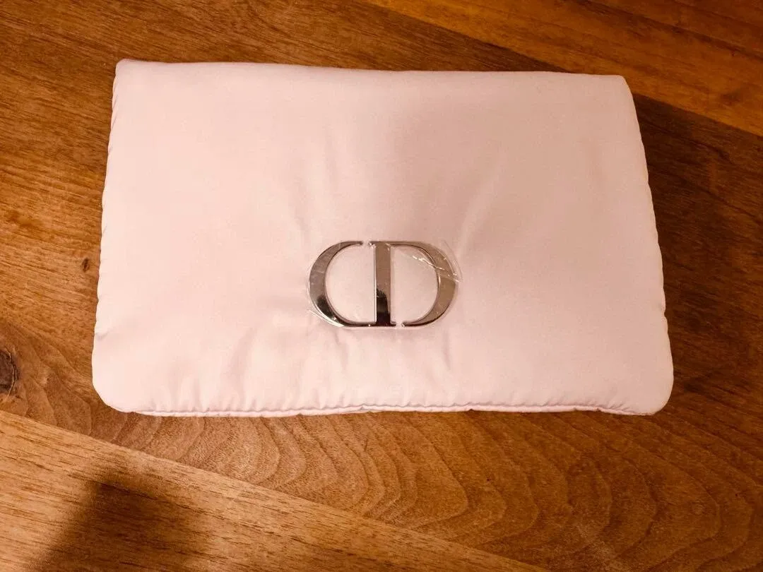 Pink Christian Dior Beauty Bag with Box