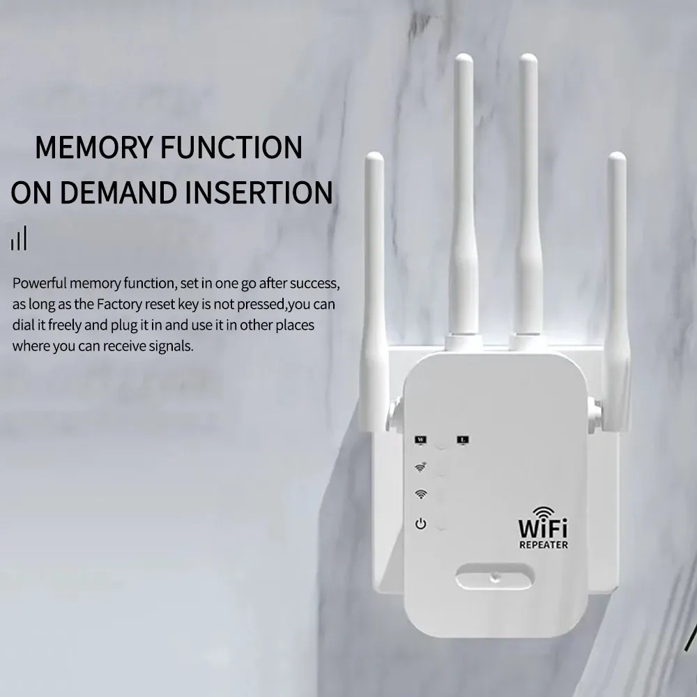 5G 2.4G Dual Band WiFi Repeater Signal Amplifier Router 1200Mbps  300Mbps Signal Booster Network Amplifier