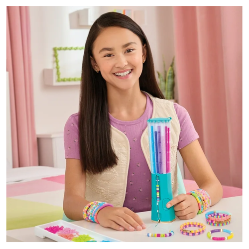 Make It Real: Swift Clicks - Heishi Bracelet Maker - 2047pc, DIY Jewelry Craft Kit, Design & Make 23 Bead Bracelets, Rotate-Click-Wear, Girls Kids 8+