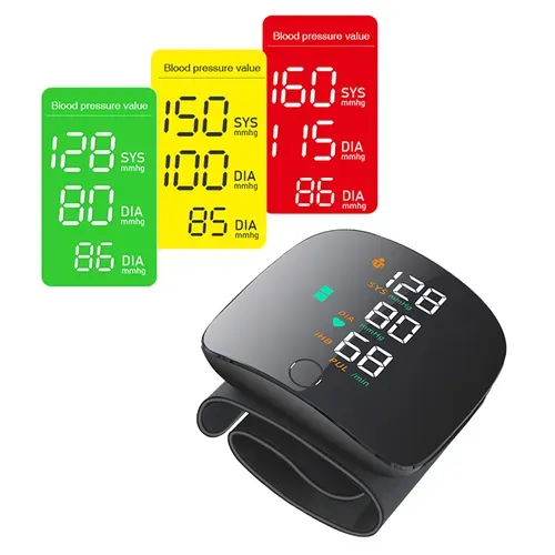 ACCUTRUST Digital Wrist Blood Pressure Monitor with Voice Guidance, LCD Display, Storage Box, 13.5-21.5 cm Adjustable Cuff