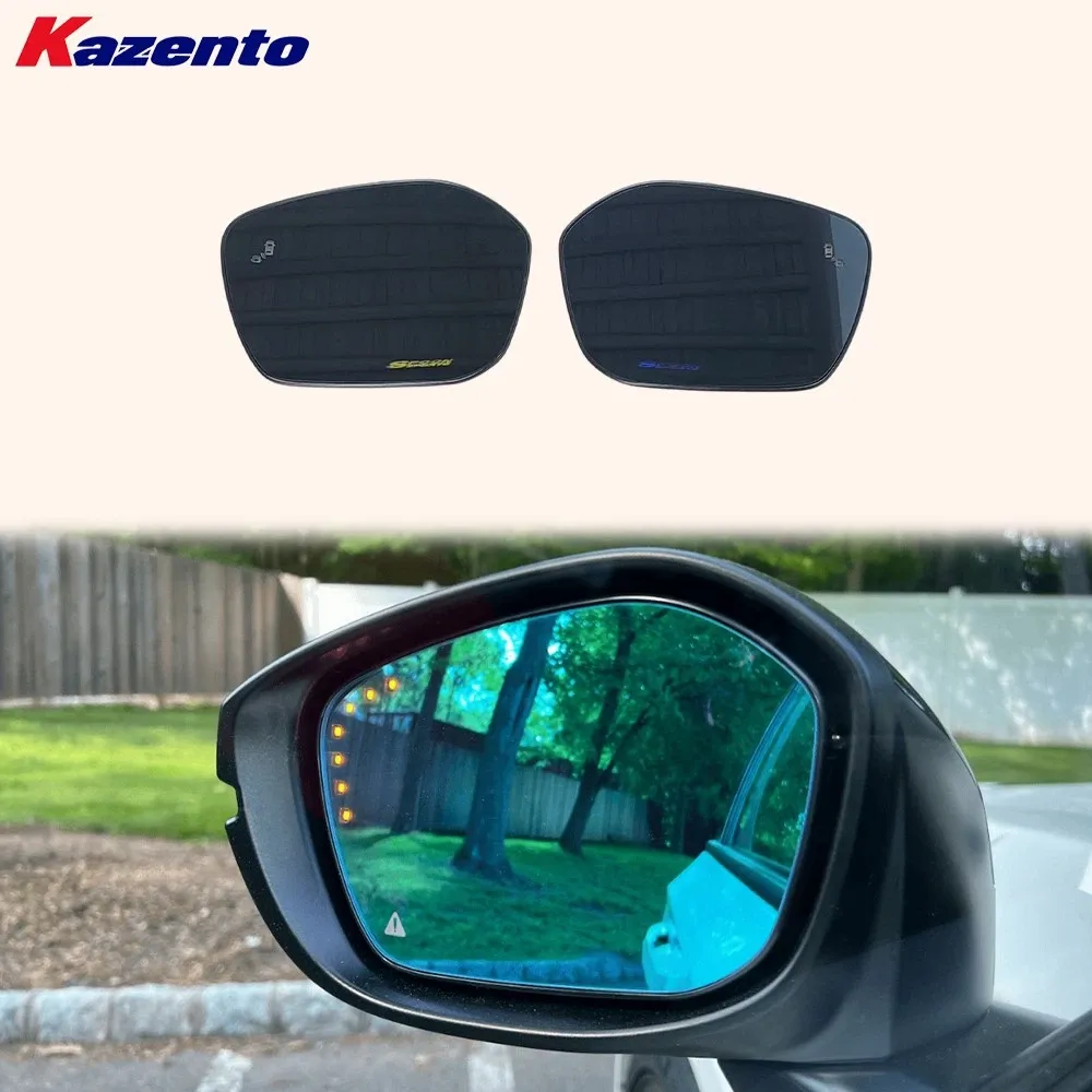 1 set of car rearview mirrors and side window rainproof films - 4 pieces of anti-fog rearview mirrors with rainproof and waterproof nano coating