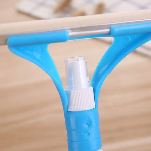 Window Cleaning Squeegee Tool, Multipurpose Spray Window Glass Wiper Brush Scraper Squeegee Home Cleaning Tool Random Color