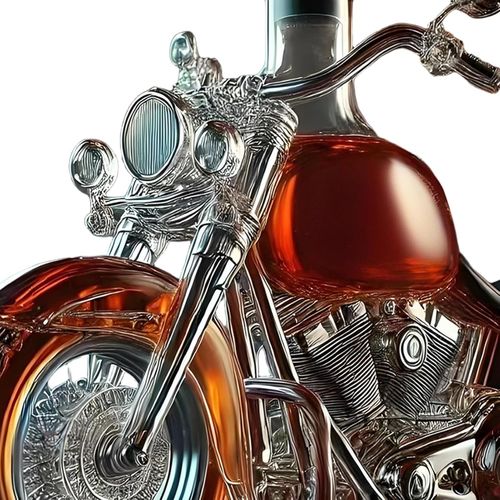 Motorcycle Whiskey Decanter | Glass Motorbike Whiskey Bottle | 2025 New Motorcycle Whisky Wine Bottle Decanter | Retro Motorbike Whisky Dispenser Home Bar Decor for Man Whiskeys Gift