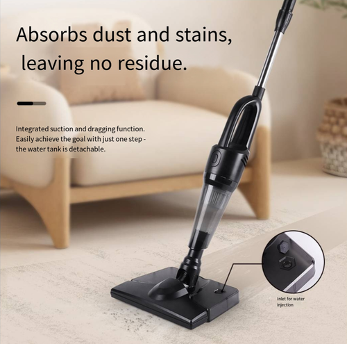 Cordless Stick Wet Dry Vacuum Cleaner with Mop, 8400pa Suction Lightweight Stick Vacuum Mop All in One, 2 Speeds Adjustable, Household Upright Vacuum Cleaner and Mop Combo for Hard Floor Pet