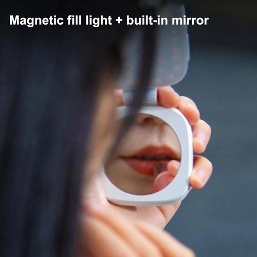 for Small Rig Light for IPhone, Phone Light with A Mirror,Magnetic Selfie Vide^