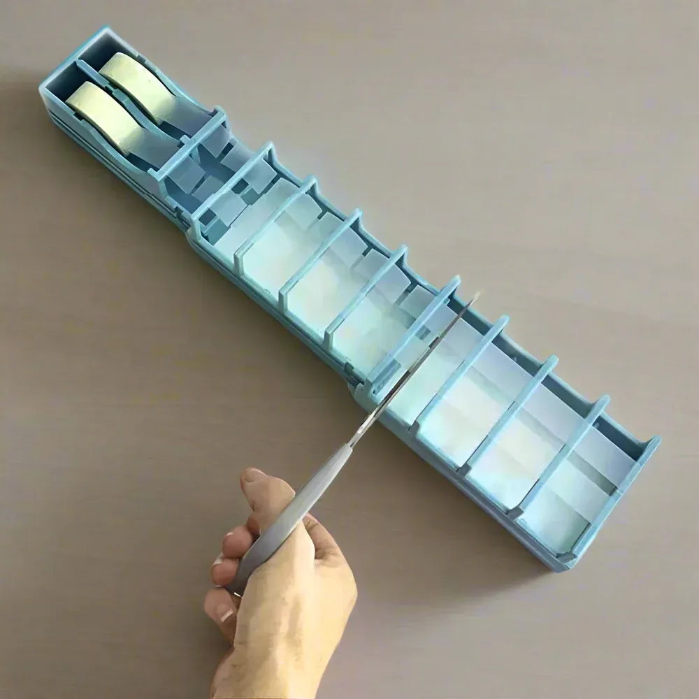 Tape Dispenser with 18 Strip Roller, Ideal for Crafting, Office Use