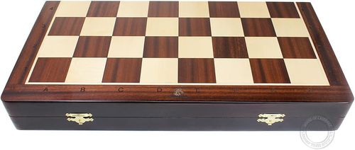LEAP Wooden Chess Set Magnetic Travel Size 13 Inches - 2 Extra Queens - Magnetic Folding Board, Handmade Portable Travel Chess Board Game Sets with Pieces Storage Slots - All Adults and Beginner