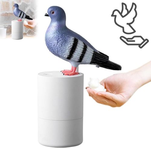 Zunate Automatic Touchless Foaming Soap Dispenser, Bird Shape, Blue, Countertop Soap Dispenser