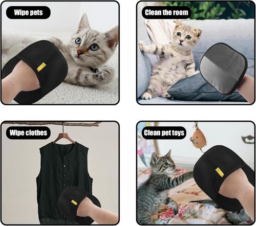 Double-Sided Pet Grooming Gloves, Cat Grooming Gloves Pet Grooming Gloves for Dogs Bathing Pet Hair Remover Gloves Versatile Pet Grooming Gloves for Dog & Cat Washing Deshedding Grooming