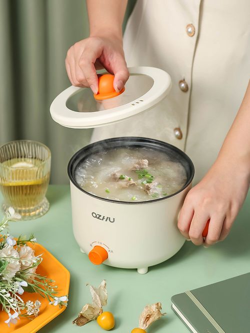 Portable Electric Pot 1.8L with Green Ball Handle for Cookin