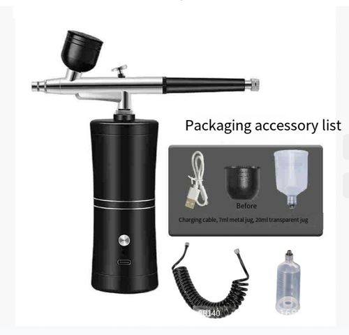 Small color spray gun, wireless spray painting pen, acrylic paint spray gun, painting and coloring model, fogging spraying for hand figures