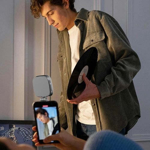 for Small Rig Light for IPhone, Phone Light with A Mirror,Magnetic Selfie Vide^