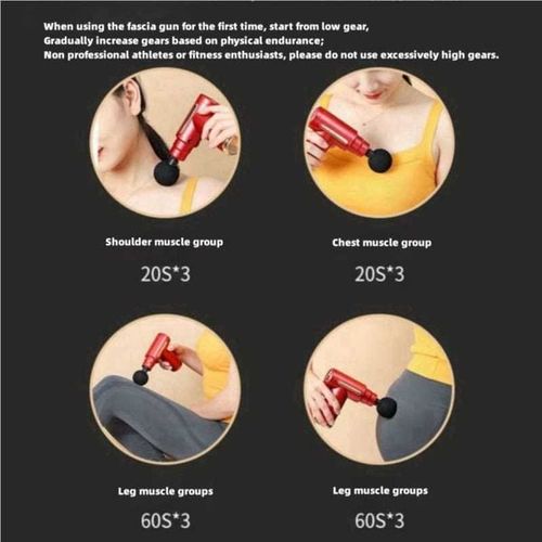 Professional Fascia Gun Fitness Coach Recommended Massage Gun Small Multifunctional Massage Gun Muscle Relaxation Electric Massager Multi functional Fitness Slimming and Back Massage Mini Massage Gun