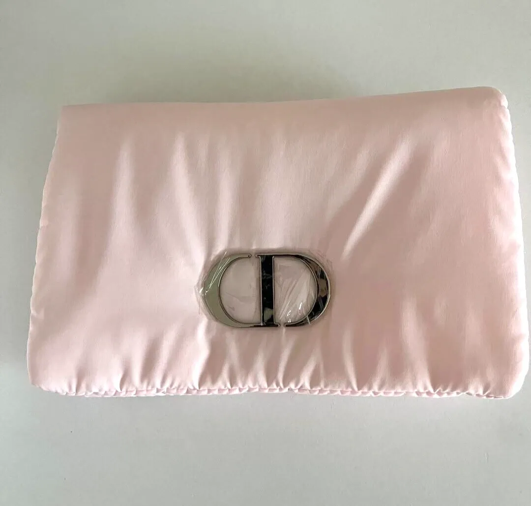 Pink Christian Dior Beauty Bag with Box