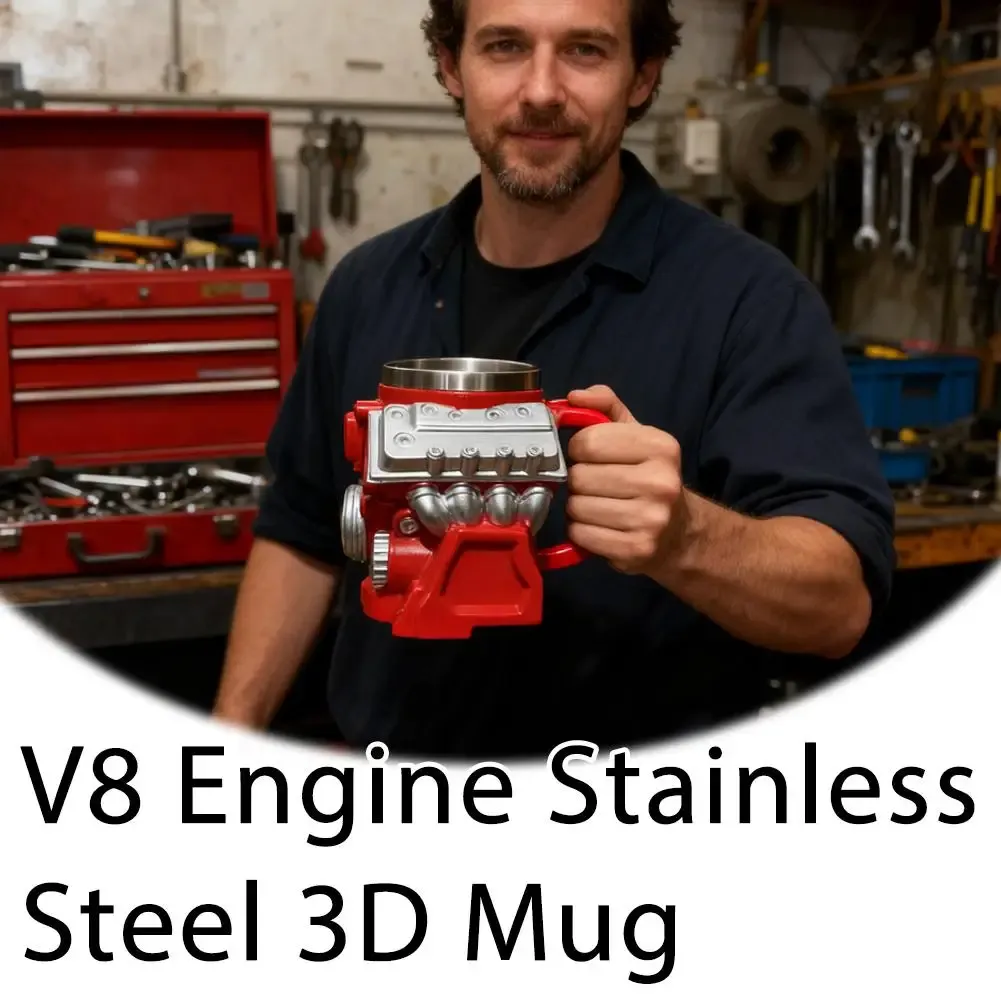 V8 V6 Engine Model Coffee Mug