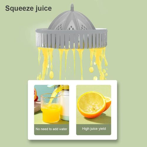 Electric Citrus Juicer, Rechargeable Juicer Machine with USB Cable and Cleaning Brush, Orange Lime Lemon Grapefruit Juicer Squeezer