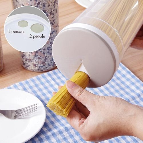 kitchen jars 2L Tall Clear Spaghetti Pasta Storage Container With Adjustable Lid Plastic Kitchen Food Storage Jar Kitchen Storage Containers Useful Container Set
