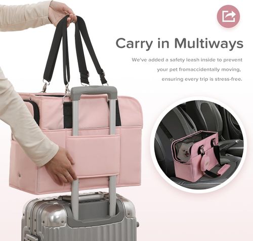 Pet Bag Korean Summer Portable Dog Bag Pink