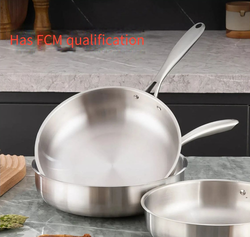 Soup Pot Non Stick Frying Pan, Frying Pan, Domestic Uncoated Stainless Steel Steak Pot, Induction Cooker, Gas Stove, Applicable
