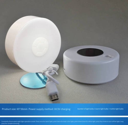 Rechargeable Indoor Motion Sensor Light | LED Night Light for Bedrooms, Stairs, & More