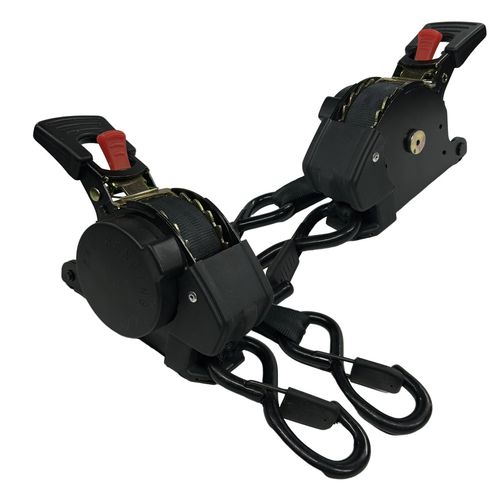 Retractable Ratchet Straps, 1763lb Break Strength Self Retracting Ratchet Straps Heavy Duty with Soft Loops, 10FT Auto Tie Down Straps Easy Retract for Motorcycle, Truck, Securing Cargo