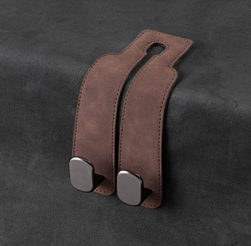 2pcs Car Seat Headrest Hooks for Mercedes Benz 220d 260 300 300d 300e 300de 400d Car Seat Hooks Purse Hook for Car Double Headrest Hooks Purse Holder   Mobile Phone Holder,Grey