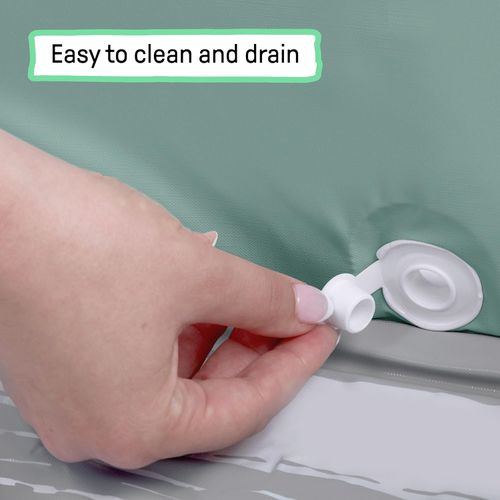 Ingenuity Tuckaway Toddler Folding Tub, Converts Shower to Tub, Folds to Store, Easy to Clean, No Assembly Required, Portable Baby Bathtub for Travel, 12M-5Y