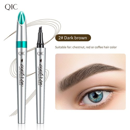 Eyebrow Pencil Eyebrow Microblading Pen - Eye Makeup Eyebrow Pen Micro 4 Point Brow Pen Lift & Snatch Eyebrow Microblading Pen Long-Lasting Waterproof Natural Eyebrow Hair