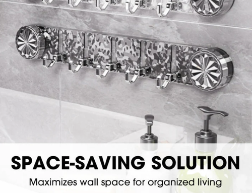 Multipurpose Stylish Wall-Mounted Hooks Organizer