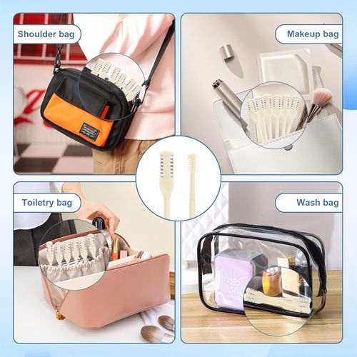 2-in-1 Nasal Cutter, Upgrade Double Sided Nose Knife, 360 Nostril Hair Remover Tool, Trimmer for Men, Women, Soft Cleaning Brush (Cream)