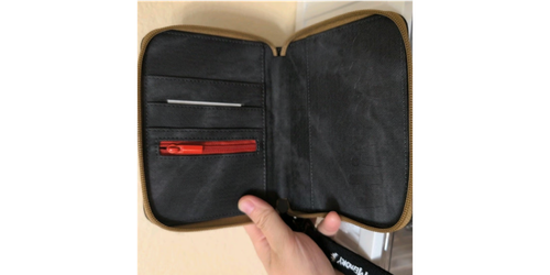 Ono Echo peripherals same style passport wallet integrated Japanese ID storage canvas zipper travel good card holder