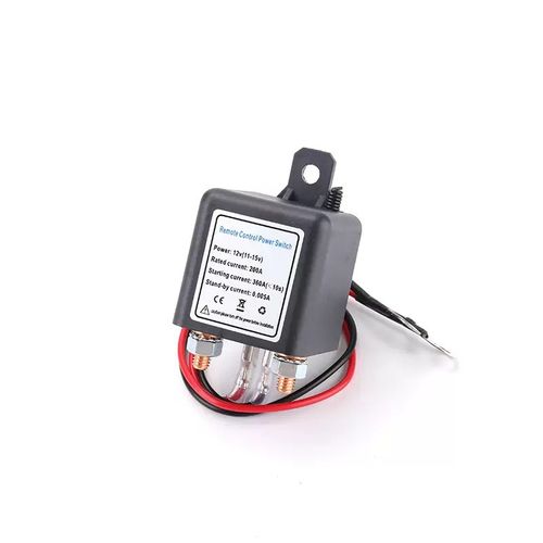 Remote Battery Disconnect Switch Upgraded Kill Switch Wireless Remote Control Anti Theft Prevent Battery Drain Battery Switch Isolator Black Negative Wire At the Bottom (12V120A)