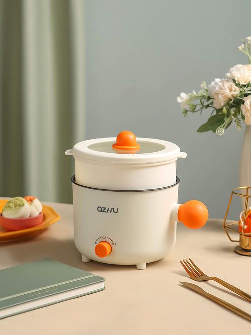 Portable Electric Pot 1.8L with Green Ball Handle for Cookin