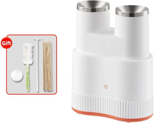 Electric Double-Tube Egg Roll Machine, Electric Egg Roll Machine, Multi-Function Sausage and Egg Roll Machine, Suitable for Family Breakfast