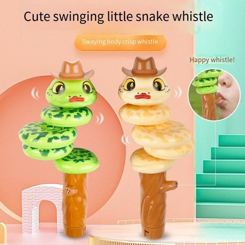 Cartoon Animal Fake Snake Whistle Spinning Toys for Children, Suitable for Filling Gift Bags at Children's Birthday or Holiday Parties, Interesting Sensory Toys