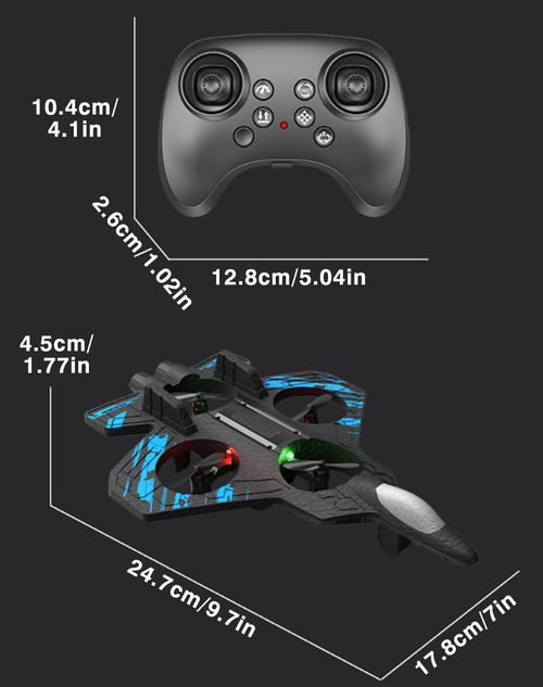 The Skyriders Rc Jet - 2026 The Sky Riders Drone, Remote Control Airplane with 360° Flips & LED Lights, 2.4ghz Rc Stunt Fighter Jet, Unmatched Speed, Precision, Thrill (Blue - 1 Battery)