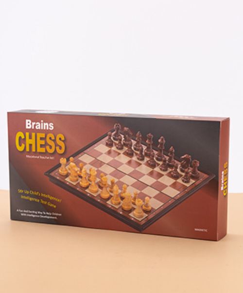 LEAP Wooden Chess Set Magnetic Travel Size 13 Inches - 2 Extra Queens - Magnetic Folding Board, Handmade Portable Travel Chess Board Game Sets with Pieces Storage Slots - All Adults and Beginner