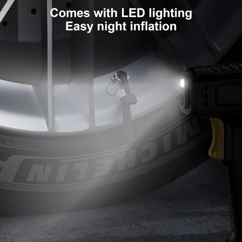 Multifunctional Car Air Compressor And Tire Inflator With Presets Pressure Feature For Safe Driving