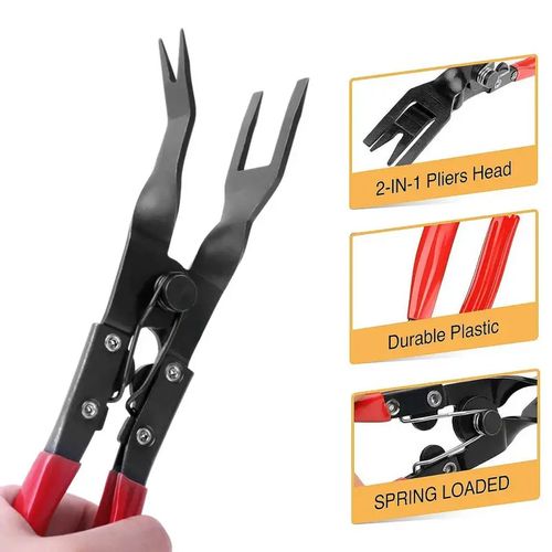 Car Headlight Repair Tool Kit - Trim Clip Removal Pliers, Door Panel Fascia Dash Upholstery Remover