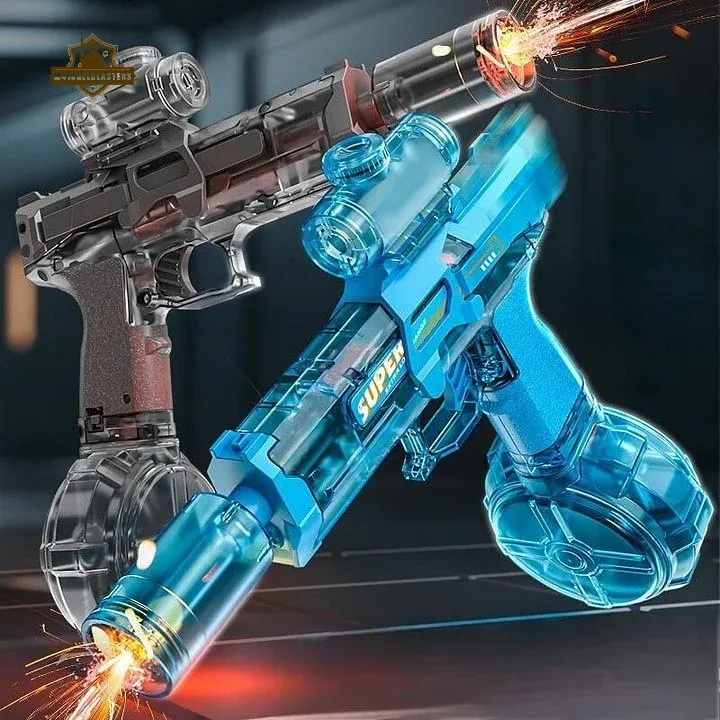 Firelight Ice Mouse Electric Water Gun – Powerful Rechargeable Blaster with Flash Effects