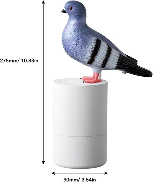 Zunate Automatic Touchless Foaming Soap Dispenser, Bird Shape, Blue, Countertop Soap Dispenser