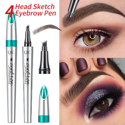 Eyebrow Pencil Eyebrow Microblading Pen - Eye Makeup Eyebrow Pen Micro 4 Point Brow Pen Lift & Snatch Eyebrow Microblading Pen Long-Lasting Waterproof Natural Eyebrow Hair